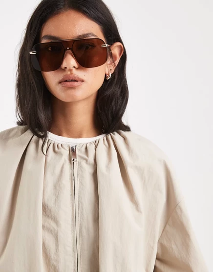 Женская укороченная куртка-бомбер ASOS Design, овсяная
