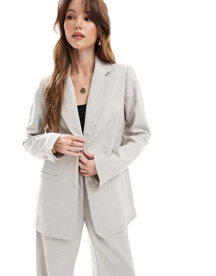 Женский блейзер Vero Moda boxy, голубовато-серый