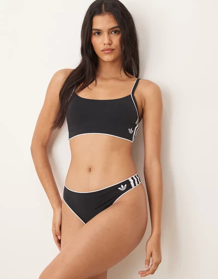 Женские стринги Adidas Adicolor Comfort Flex, черные