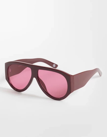 Женские авиаторные очки ASOS Design, бордовые