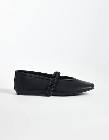 Черные балетки Frida black pu