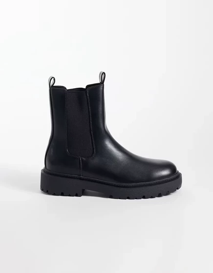 Мужские челси ASOS Design на тракторной подошве, черные