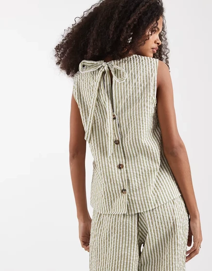 Женский безрукавный топ ASOS Design, в полоску