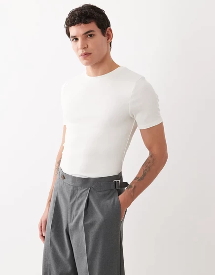 Мужская футболка ASOS Design Essentials, coconut milk
