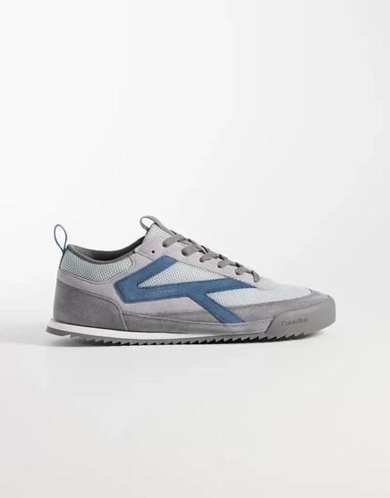 Мужские кроссовки Calvin Klein Runner серо-бирюзовые
