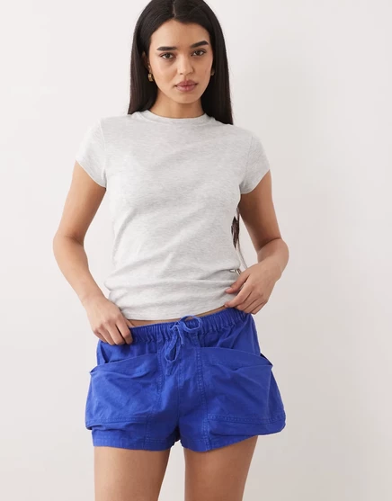 Женские шорты Free People Good Fortune на кулиске, фиолетовые