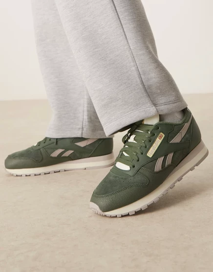 Мужские кроссовки Reebok Classic Leather, хаки