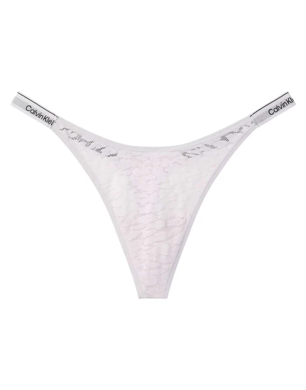 Сиреневые кружевные стринги Calvin Klein Icon с окантовкой