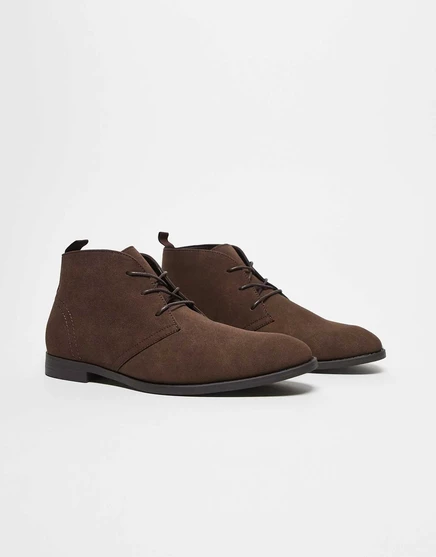 Коричневые ботинки chukka на шнуровке от ASOS DESIGN brown