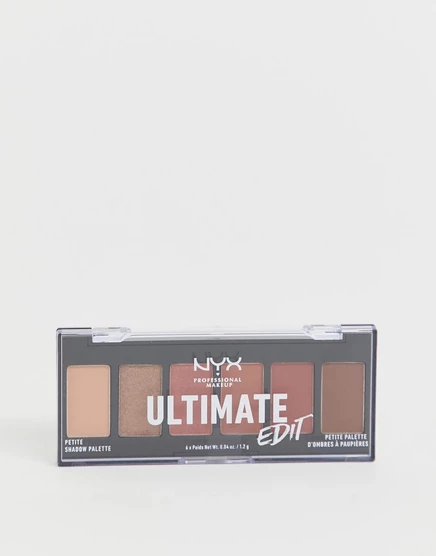 Палитра теней для век NYX Professional Makeup UltimateEdit Petite - Теплые нейтральные оттенки warm neutrals