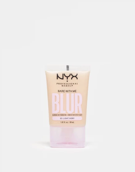 Женская тональная основа NYX Bare With Me Blur, средне-темный