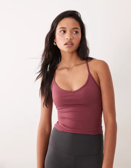 Женская майка-борцовка Cotton On Active, пыльная роза
