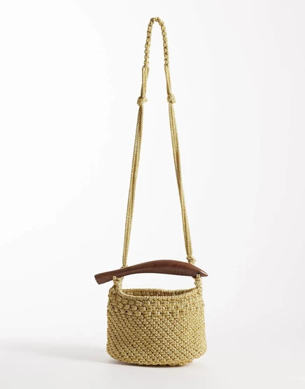 Женская сумка через плечо Accessorize Fish Handle, золотая