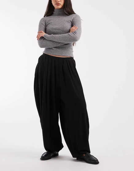 Дизайнерские брюки-шаровары ASOS черного цвета black