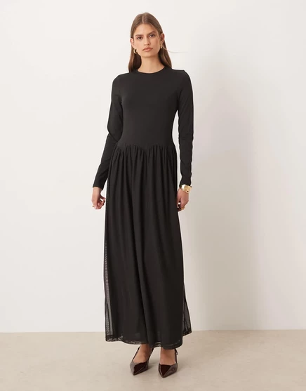 Женское платье ASOS Design миди, черное