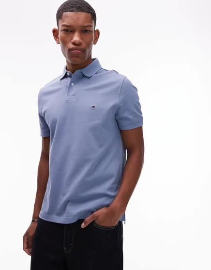 Мужское поло Tommy Hilfiger 1985 Regular, голубое