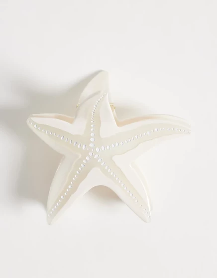 Женская заколка-краб Accessorize Riviera Star Fish, кремовая