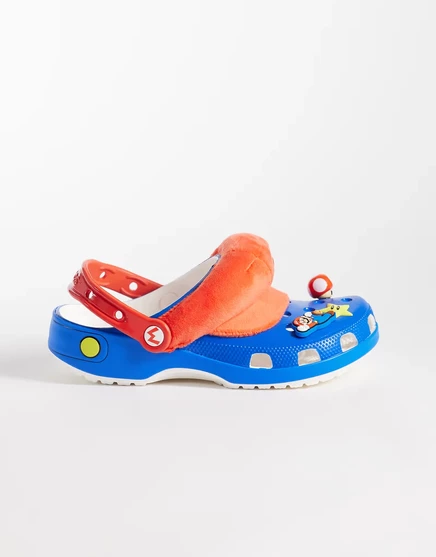 Женские кроксы Crocs Super Mario, разноцветные