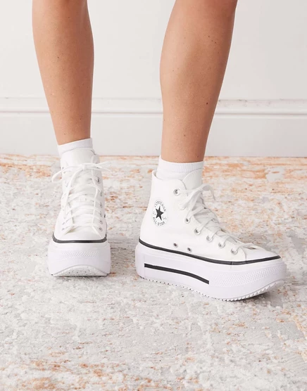 Женские кеды Converse Chuck Taylor Lift платформа, белые