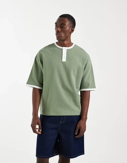Мужская футболка ASOS Design оверсайз, зеленая