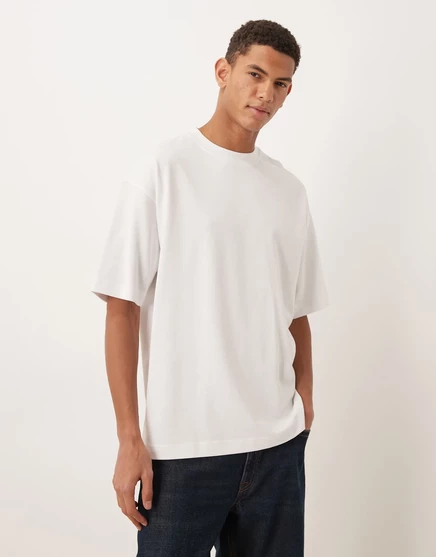 Мужская футболка ASOS Design супертяжелая оверсайз, белая
