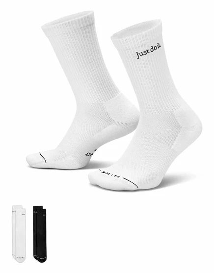 Мужские носки Nike Everyday Just Do It, 2 пары, черно-белые