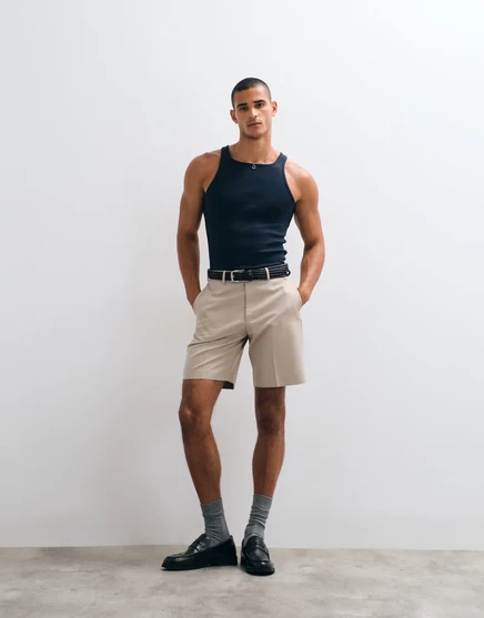 Майка в рубчик с квадратным вырезом от ASOS DESIGN в обтяжку от navy sky captain
