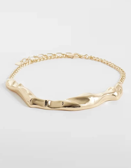 Женское колье ASOS Design Torque, золотистое