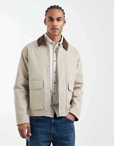 Мужская куртка Jack & Jones Barn, бежевая