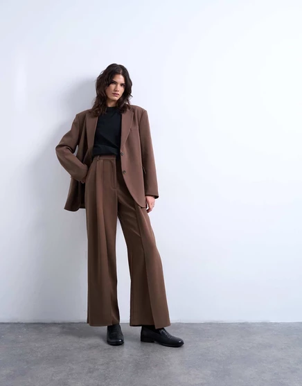 Женский пиджак TopShop с защипом на талии, грибной