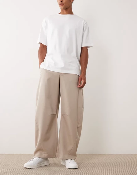 Мужские брюки ASOS Design широкие, песочно-серые