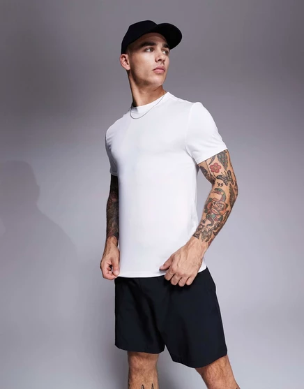 Мужская тренировочная футболка ASOS 4505 Icon, белая
