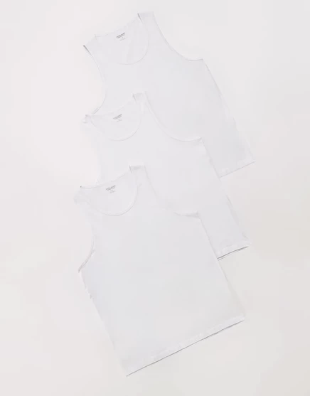 Мужские майки Jack & Jones, 3 шт., белые