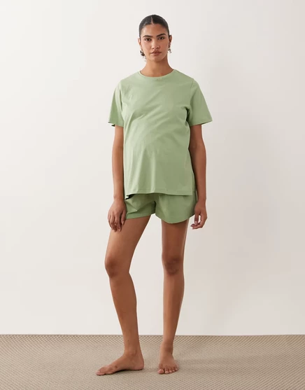 Шорты для беременных Asos Maternity, фисташковые