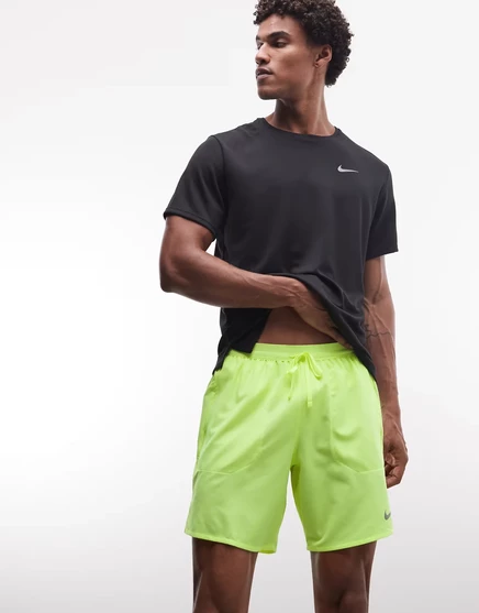 Мужские шорты Nike Running Dri-FIT 7 дюймов, светло-зеленые