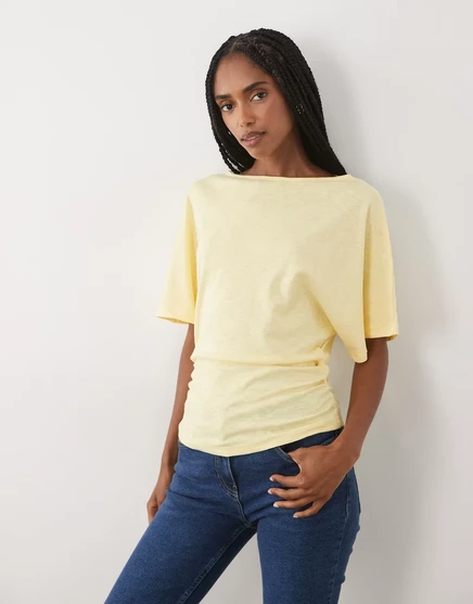 Женский топ ASOS Design с открытыми плечами, желтый
