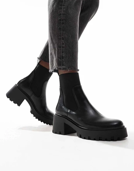 Массивные ботинки челси черного цвета от ASOS DESIGN Rowan black