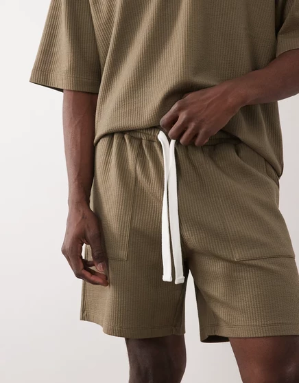 Мужские джерси-шорты ASOS Design oversized, тускло-зеленые