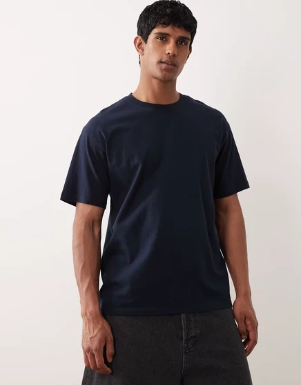 Мужская футболка Jack & Jones Essentials, темно-синяя