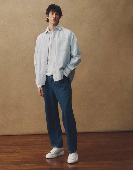Мужские джинсы Asos Collective AC-B-254, средне-синие