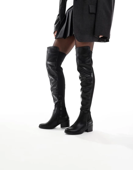 Черные сапоги выше колена от SEQWL Bellini  black
