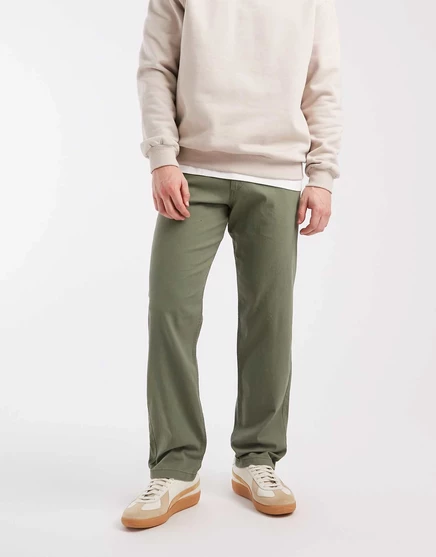 Брюки-чиносы свободного кроя Jack &Jones Kane цвета хаки deep lichen green
