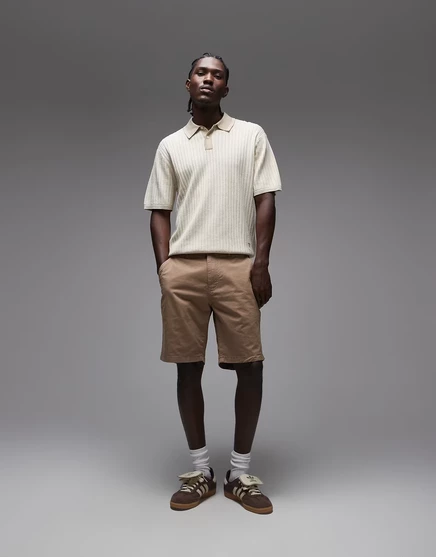 Шорты PS Paul Smith regular fit коричневого цвета