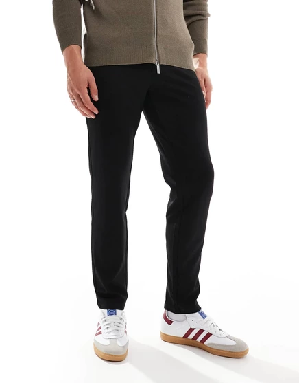 Черные узкие зауженные брюки Only & Sons black