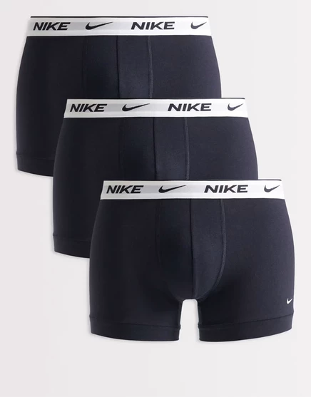Мужские боксеры-брифы Nike Essential Cotton Stretch 3 шт., чёрные