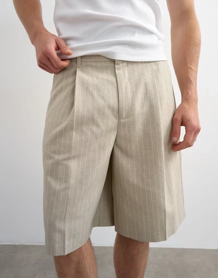Мужские шорты Topman широкие в полоску, песочные