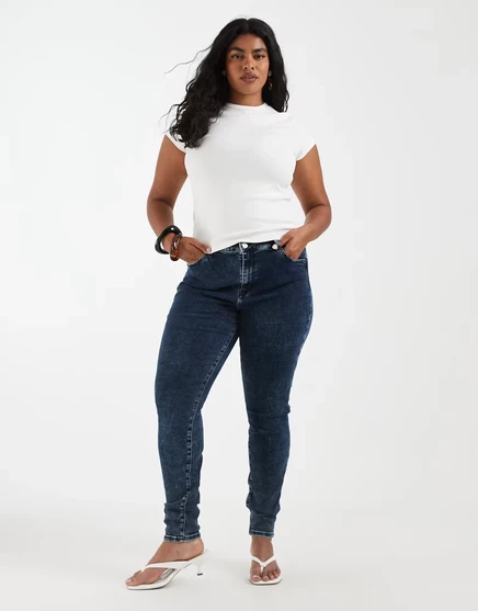 Женские джинсы-скинни Tommy Jeans Plus, черные