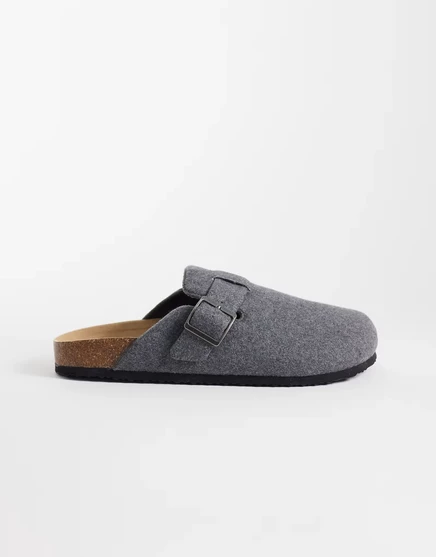 Мужские мюли ASOS Design с пробковой подошвой, серые