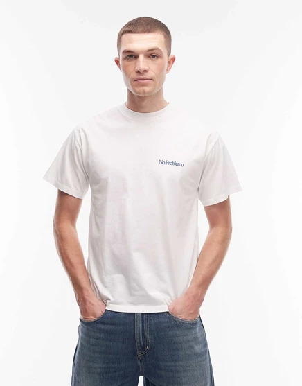 Футболка No Problemo mini с логотипом белого цвета white