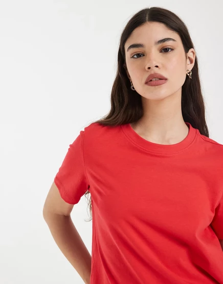 Женская футболка Vero Moda, леденцово-красная